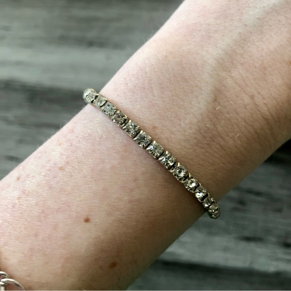Vintage Jewelry Vintage Y2k Rhinestone Stretch Bracelet Poshmark